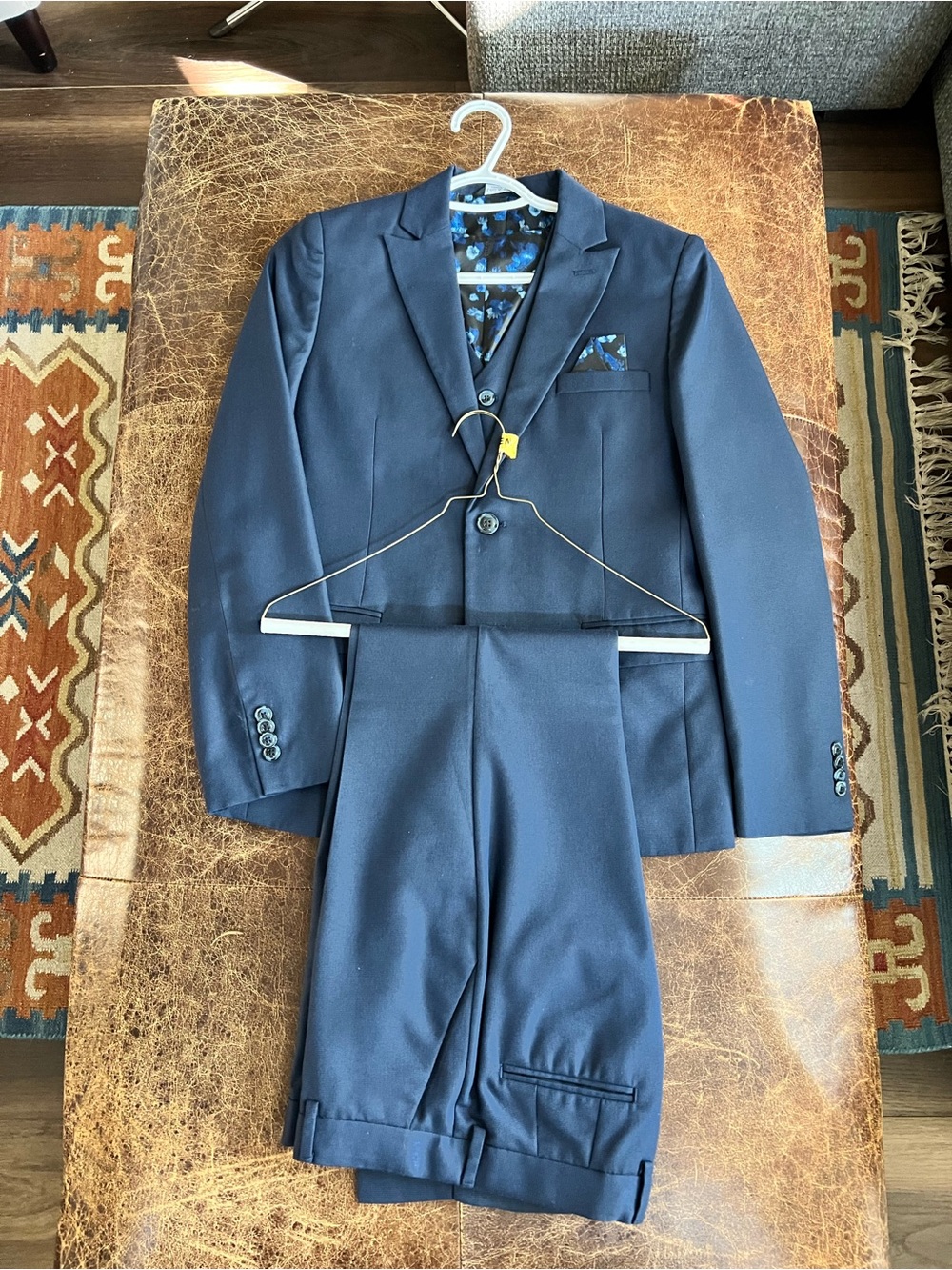Boys Navy Blue Blazer and Trousers 3 piece